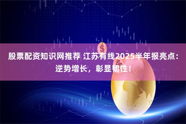 股票配资知识网推荐 江苏有线2025半年报亮点：逆势增长，彰显韧性！