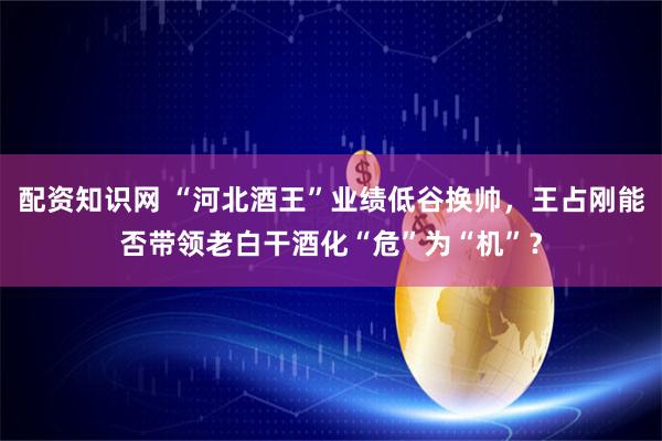 配资知识网 “河北酒王”业绩低谷换帅，王占刚能否带领老白干酒化“危”为“机”？