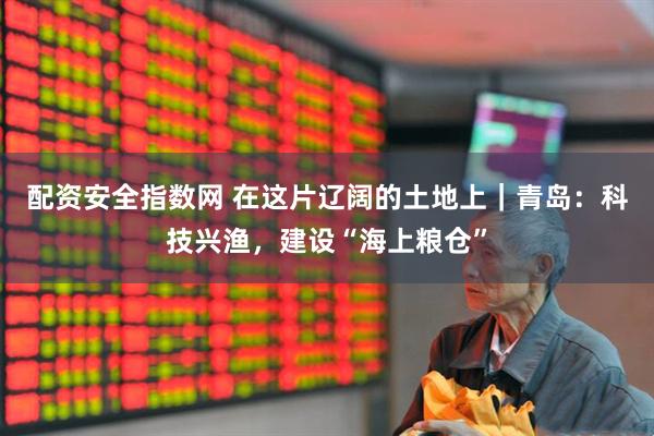 配资安全指数网 在这片辽阔的土地上｜青岛：科技兴渔，建设“海上粮仓”
